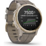 Часы GARMIN FENIX 6S PRO SOLAR LIGHT GOLD WITH SHALE GREY SUEDE BAND 010-02409-26