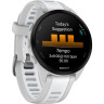Смарт-часы GARMIN FORERUNNER 165, силиконовый ремешок цвета туманно-серый/белый камень 010-02863-21